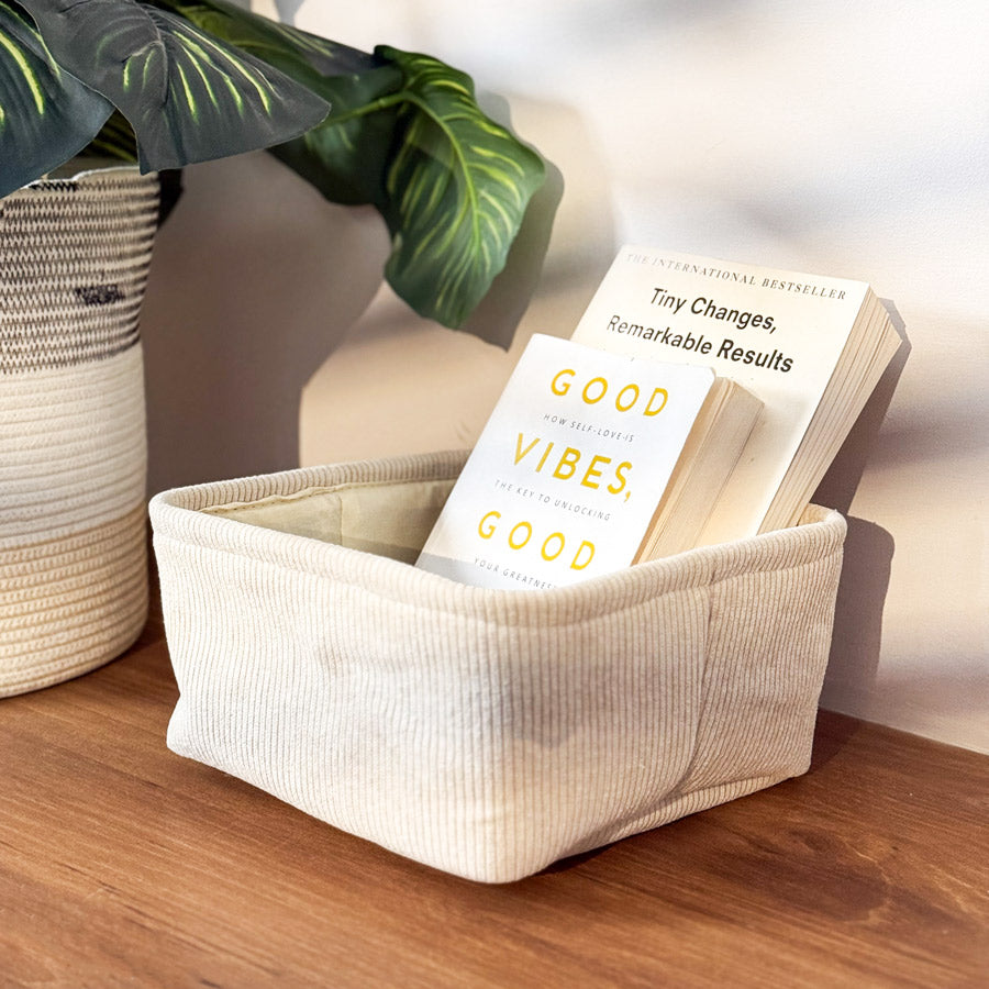 Bedford Medium Basket - Beige