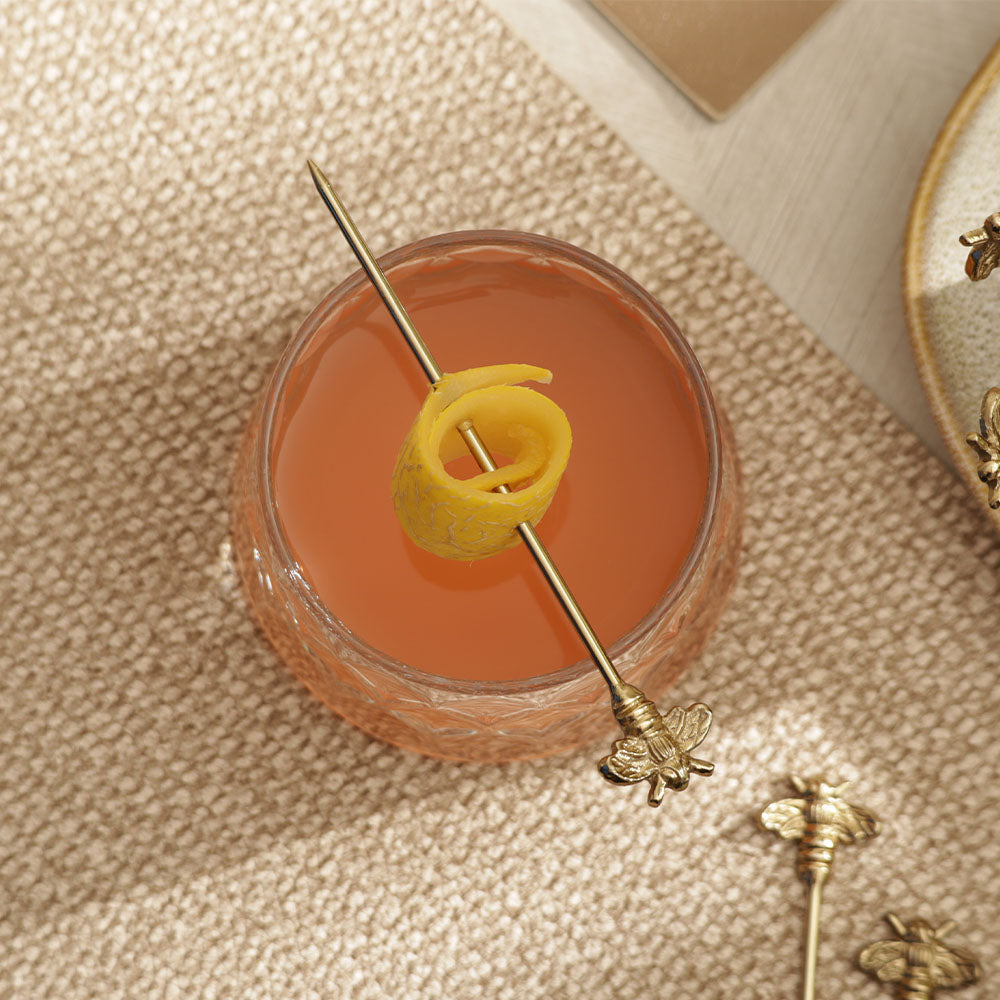 Beehive Metal Appetizer Picks, Set of 6 - Gold