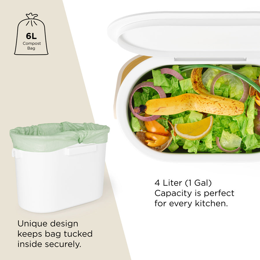 Bellwood Compost Bin - White