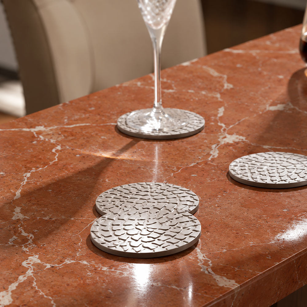 Bexley Round Coasters, Set of 4 - Mink