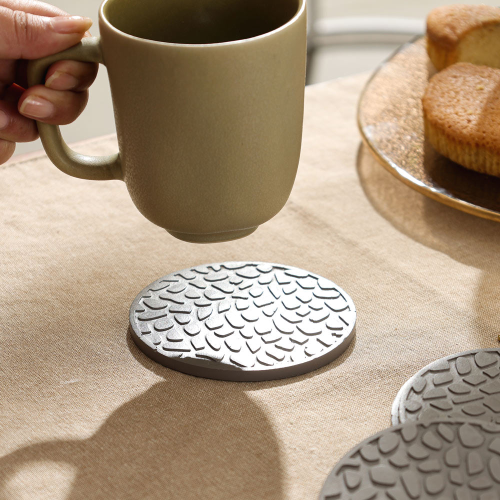 Bexley Round Coasters, Set of 4 - Mink