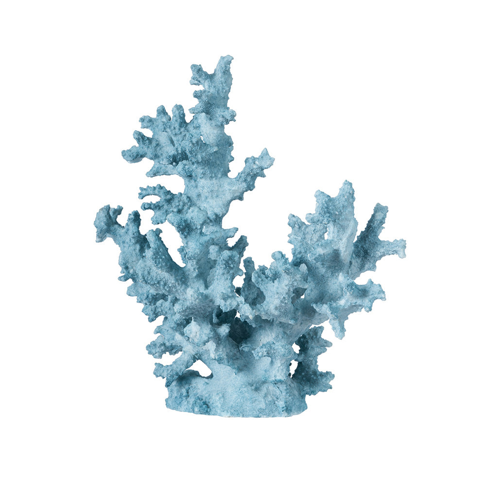 Bird's Nest Coral Sculpture Tall - Blue