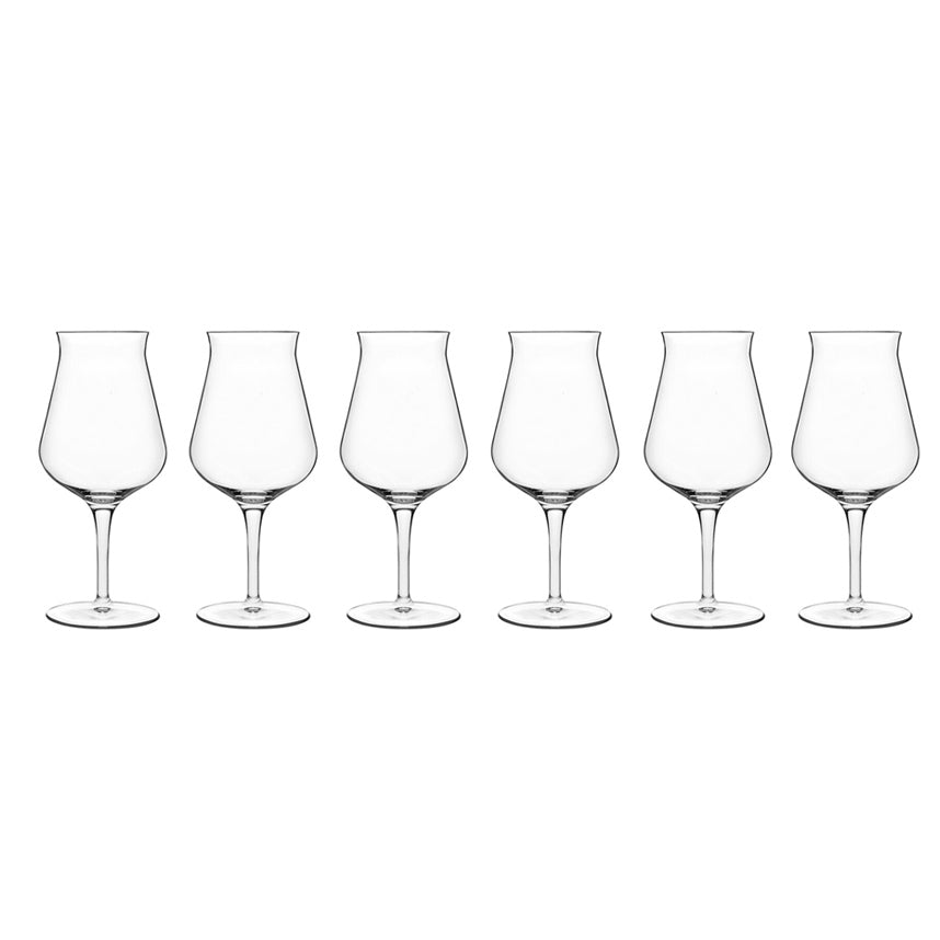 Birrateque Beer Glasses 420ml, Set of 6