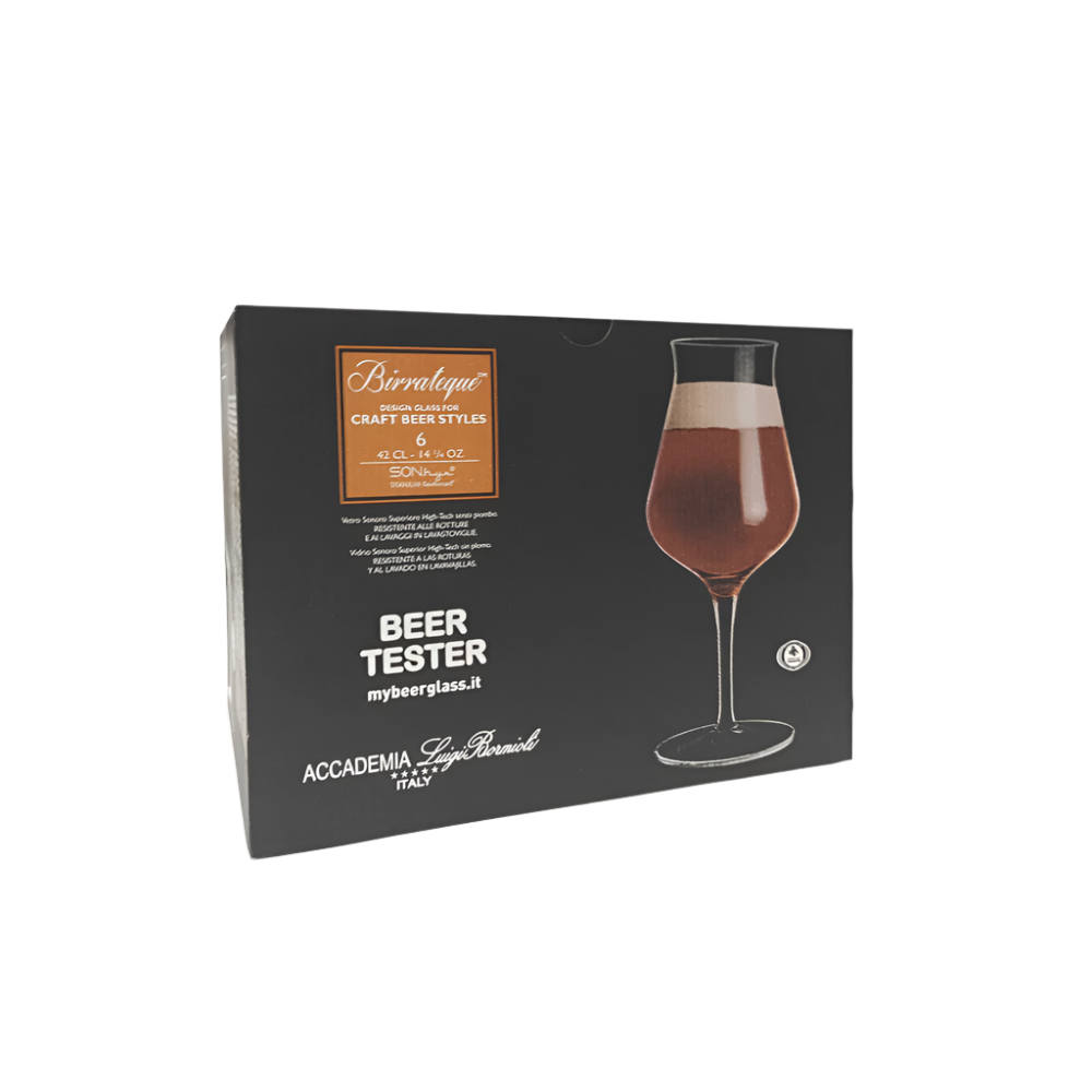 Birrateque Beer Glasses 420ml, Set of 6