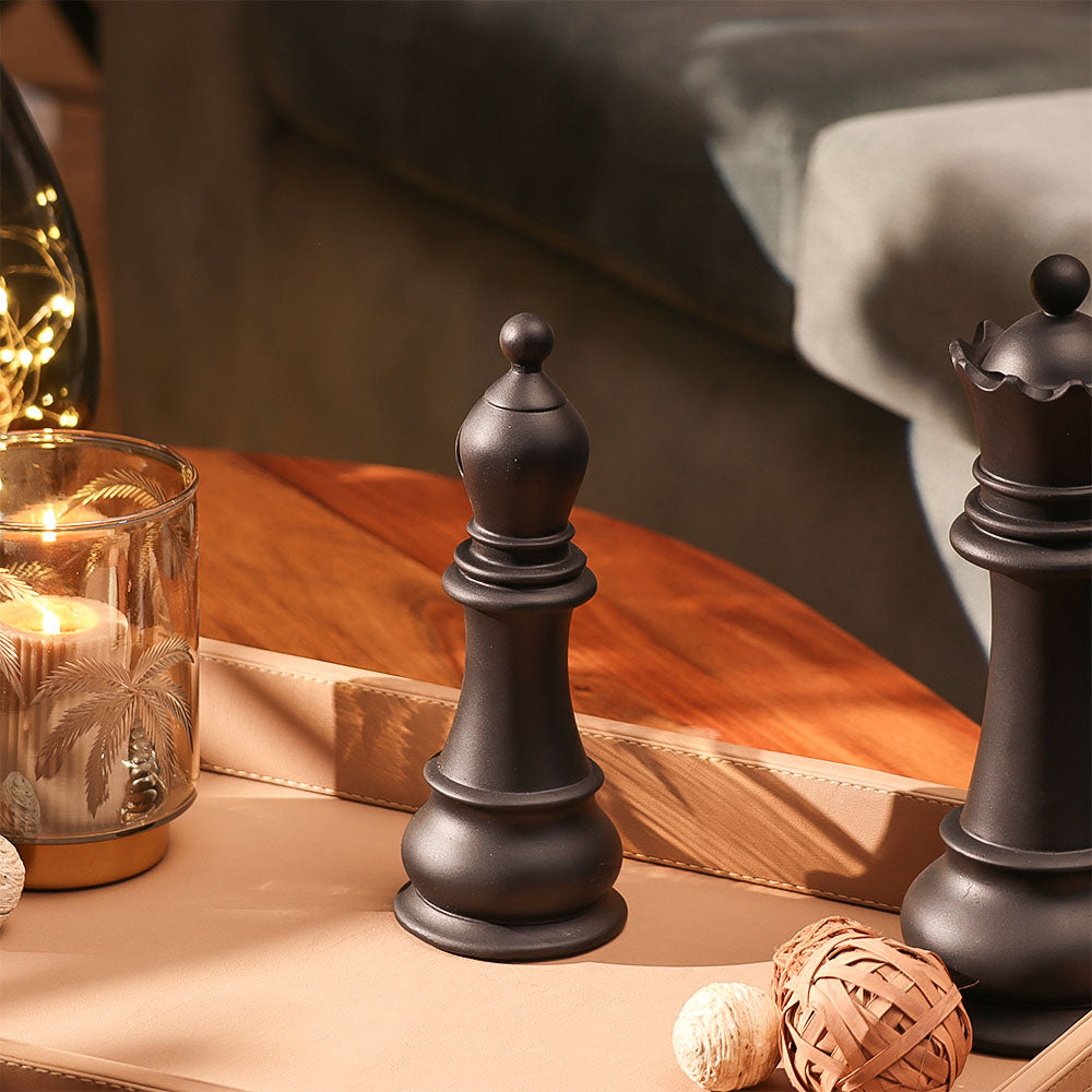 Oros Bishop Decorative Sculpture - Matte Black