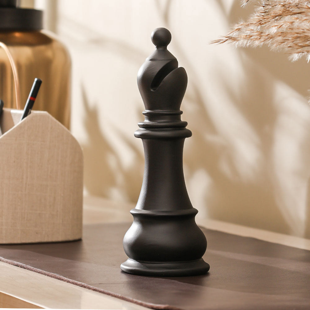 Oros Bishop Decorative Sculpture - Matte Black