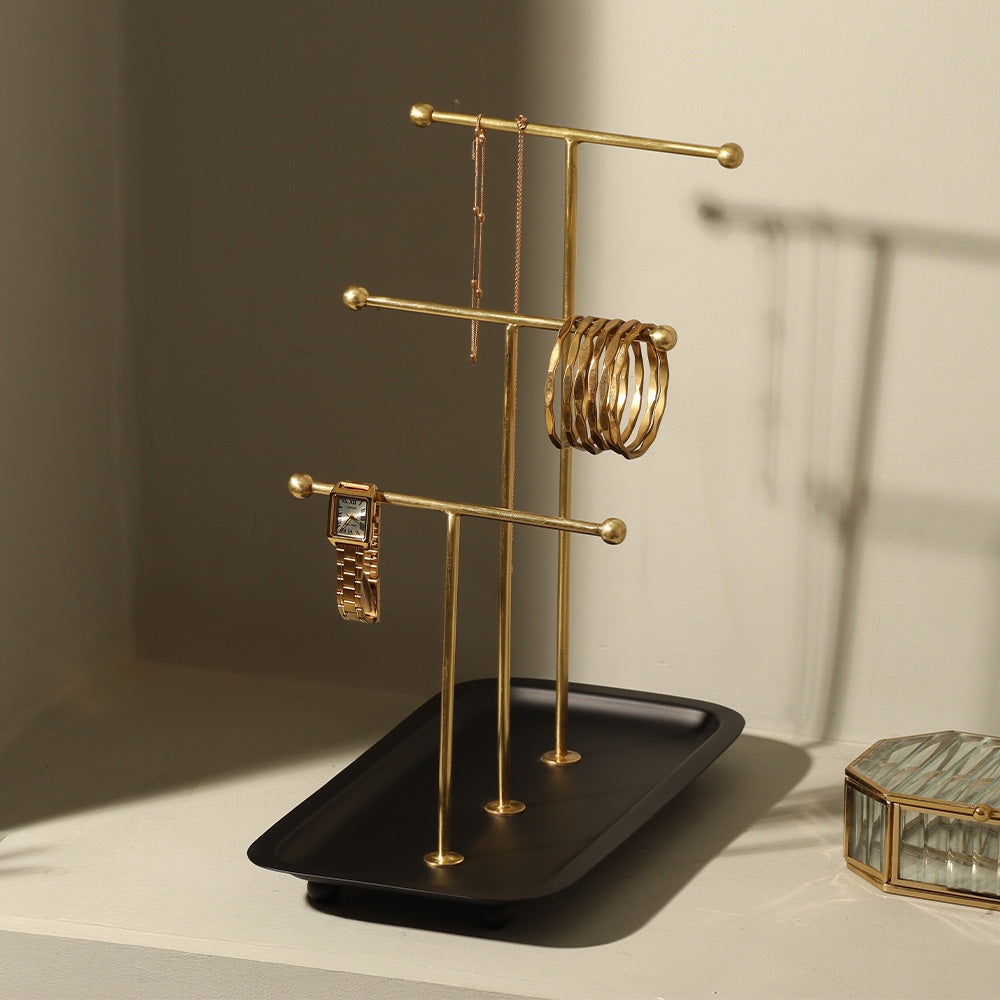Blair Jewellery Stand - Black Gold