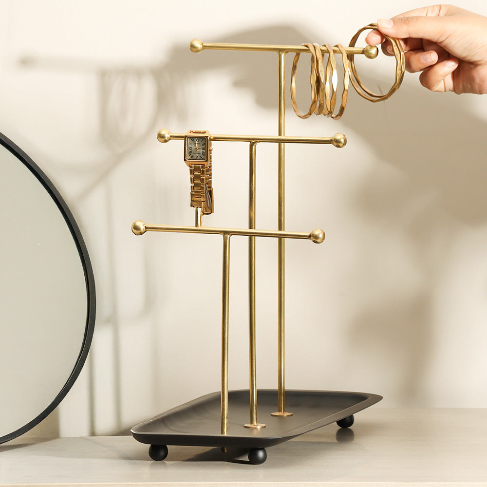 Blair Jewellery Stand - Black Gold