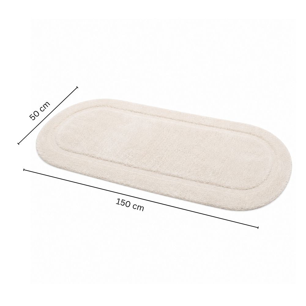 Blake Oval Bath Runner - Cream