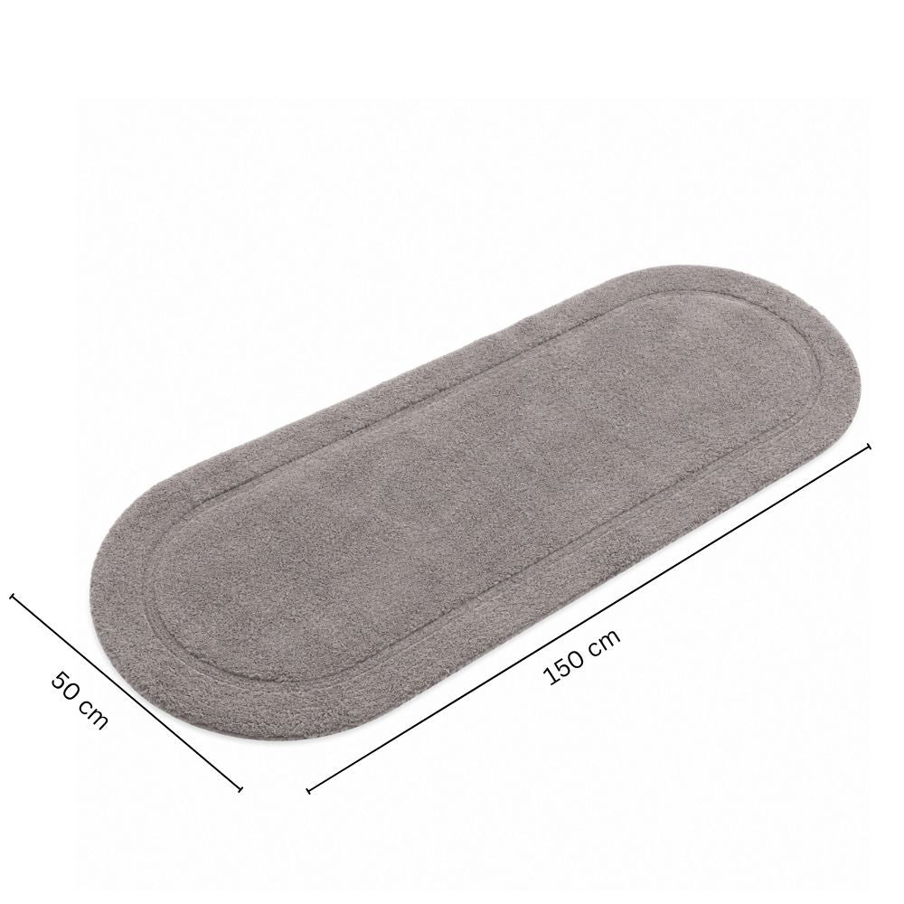 Blake Oval Bath Runner - Grey