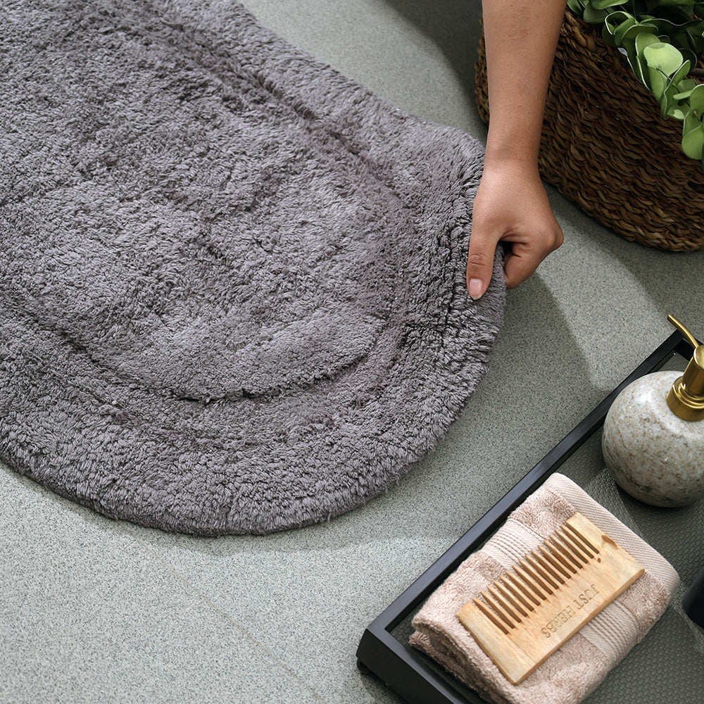 Blake Oval Bath Runner - Grey