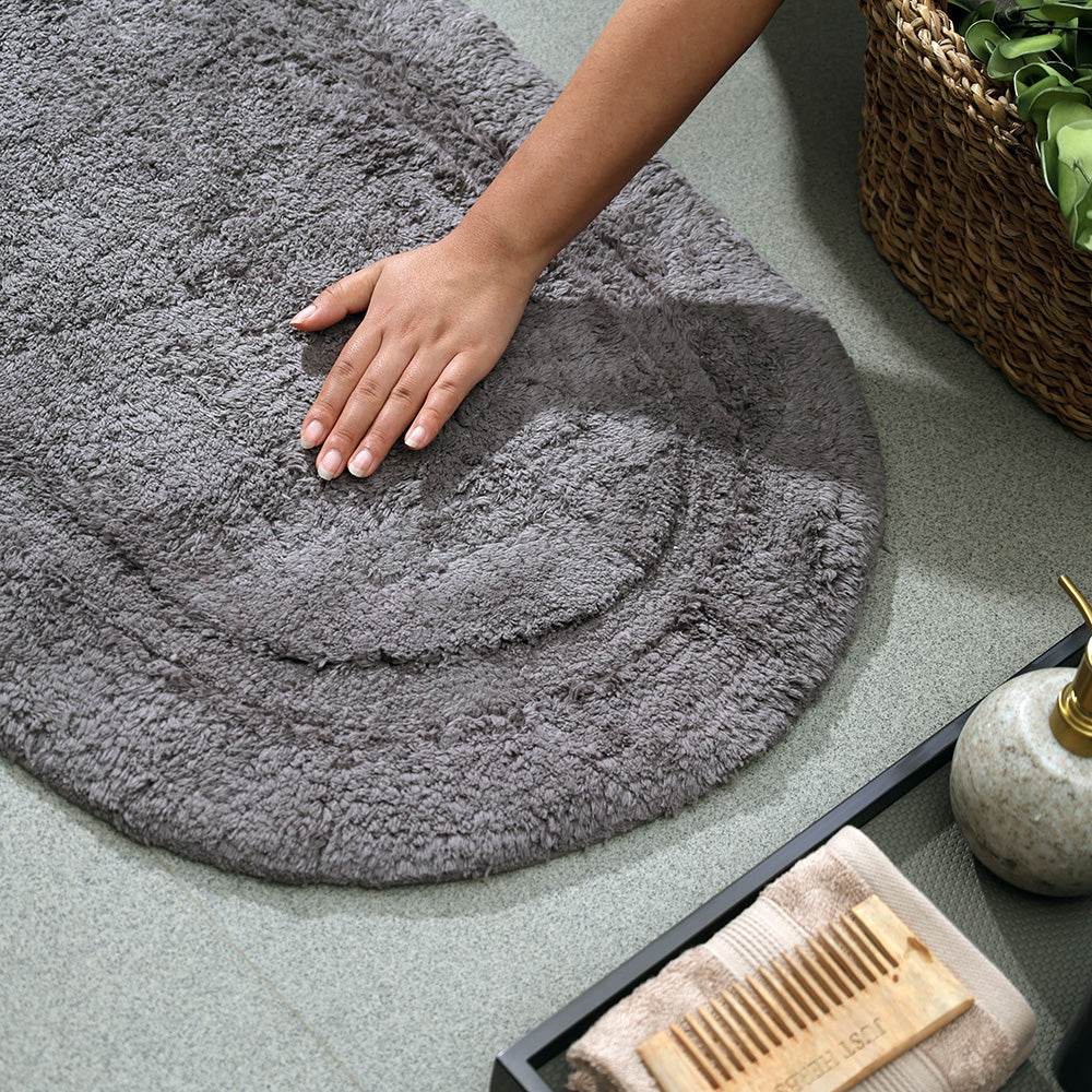 Blake Oval Bath Runner - Grey