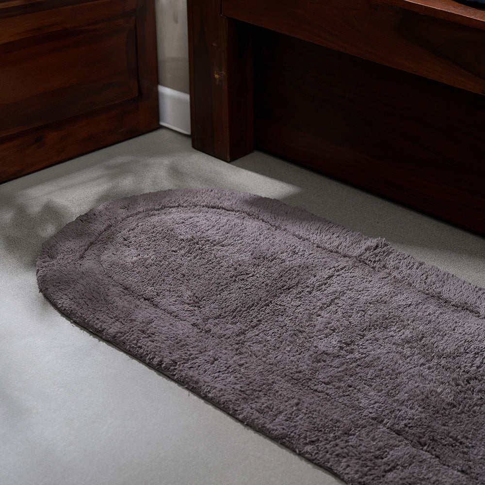 Blake Oval Bath Runner - Grey