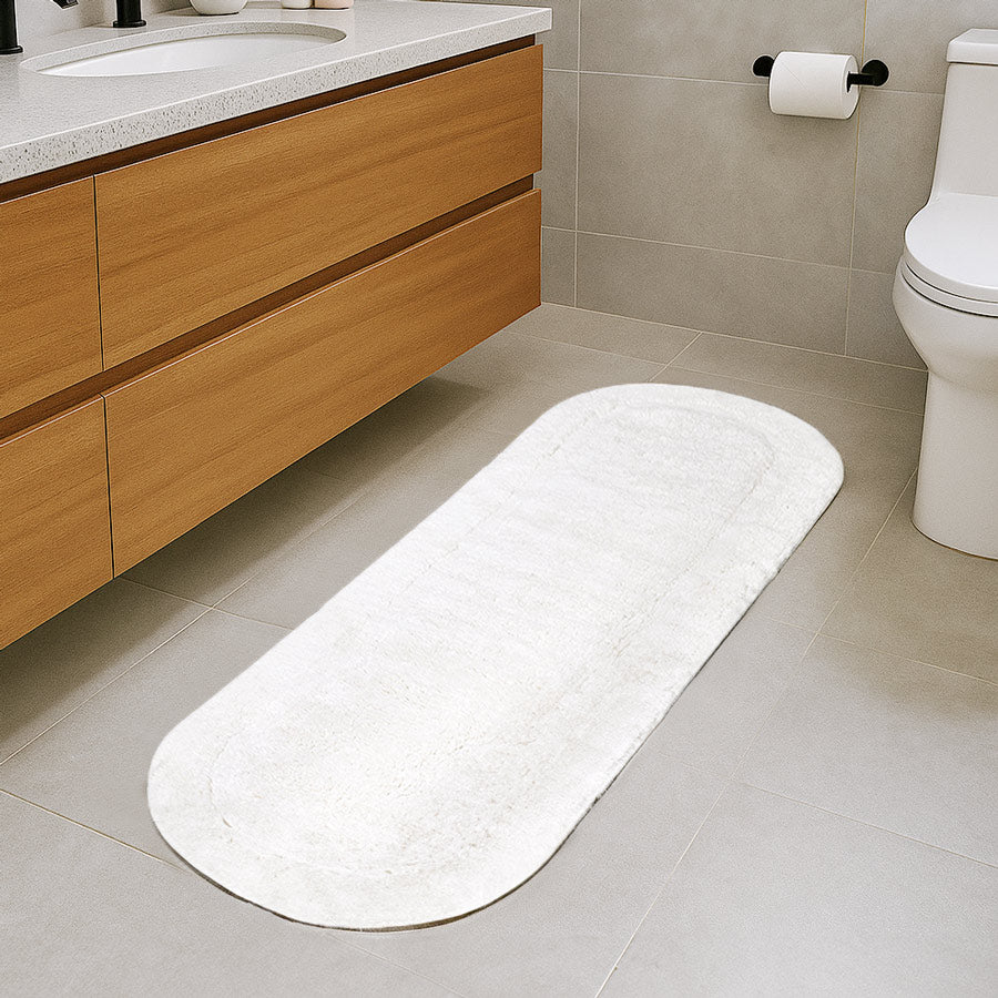 Blake Oval Bath Runner - Ivory