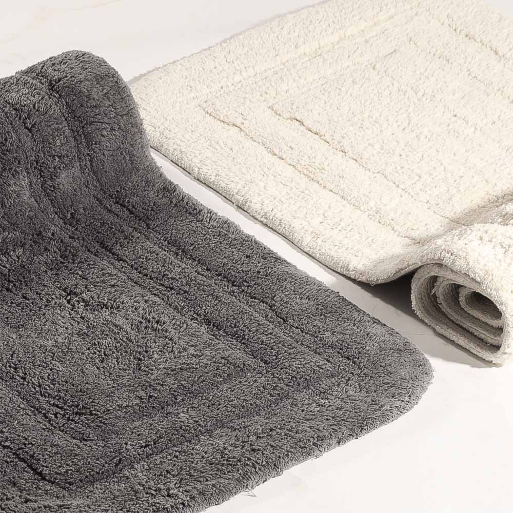 Blake Rectangular Bath Runner - Grey