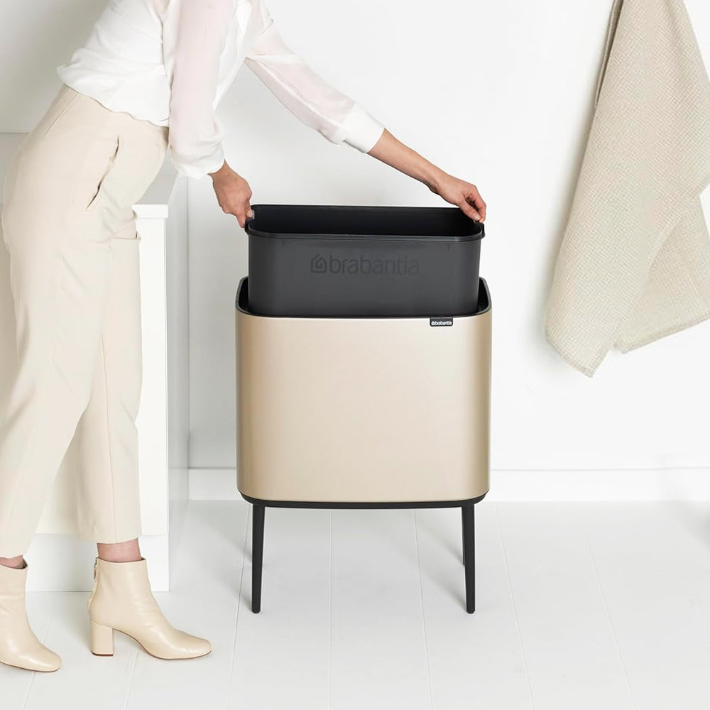 Bo Touch Bin 36L - Metallic Gold