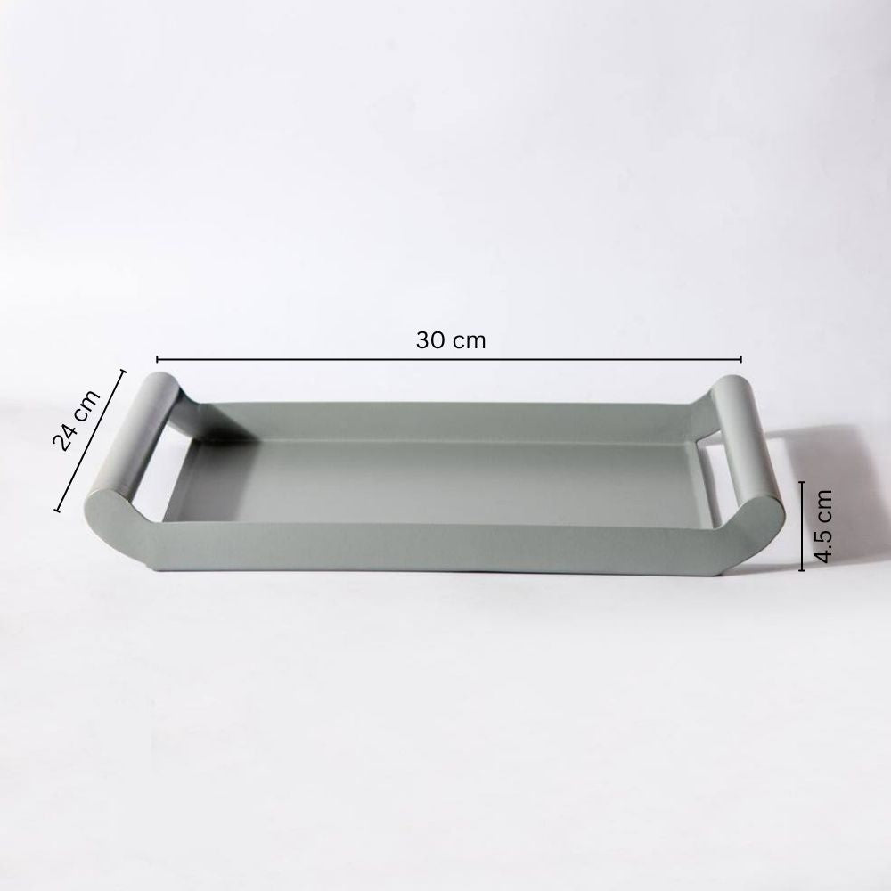 Bode Serving Tray Small - Smoke Grey