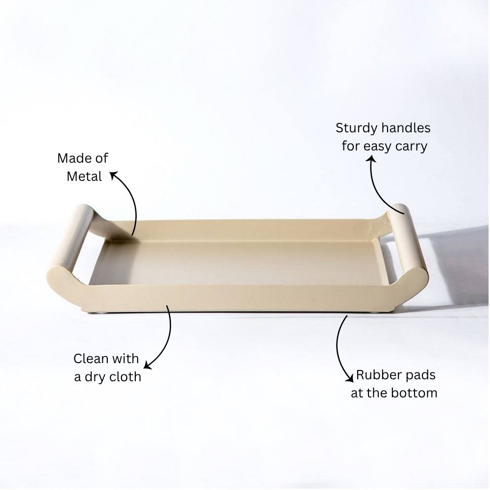 Bode Serving Tray Small - Taupe
