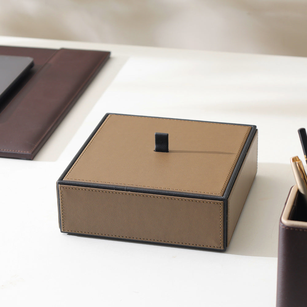 Bodge Storage Box with Lid - Cedar Black