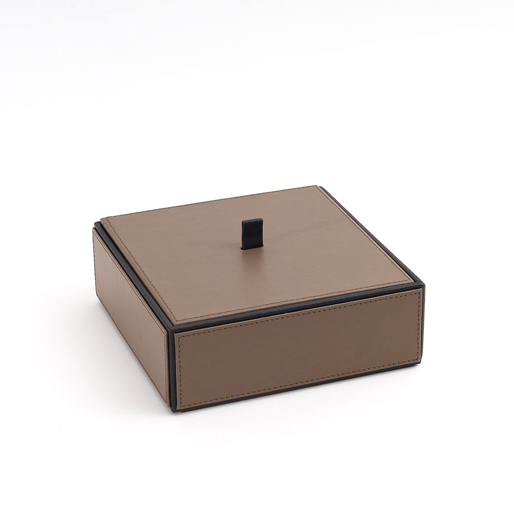 Bodge Storage Box with Lid - Cedar Black