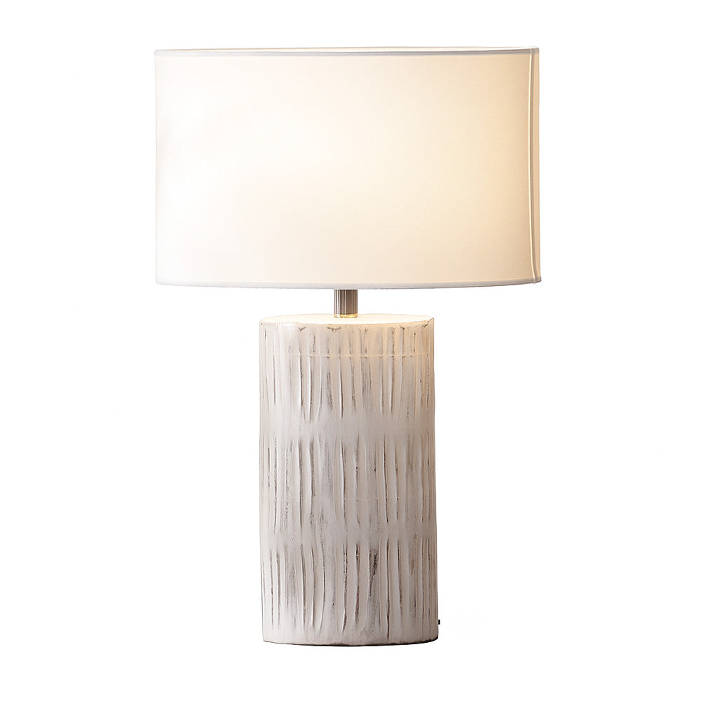 Bois Wooden Table Lamp XL - Vintage White