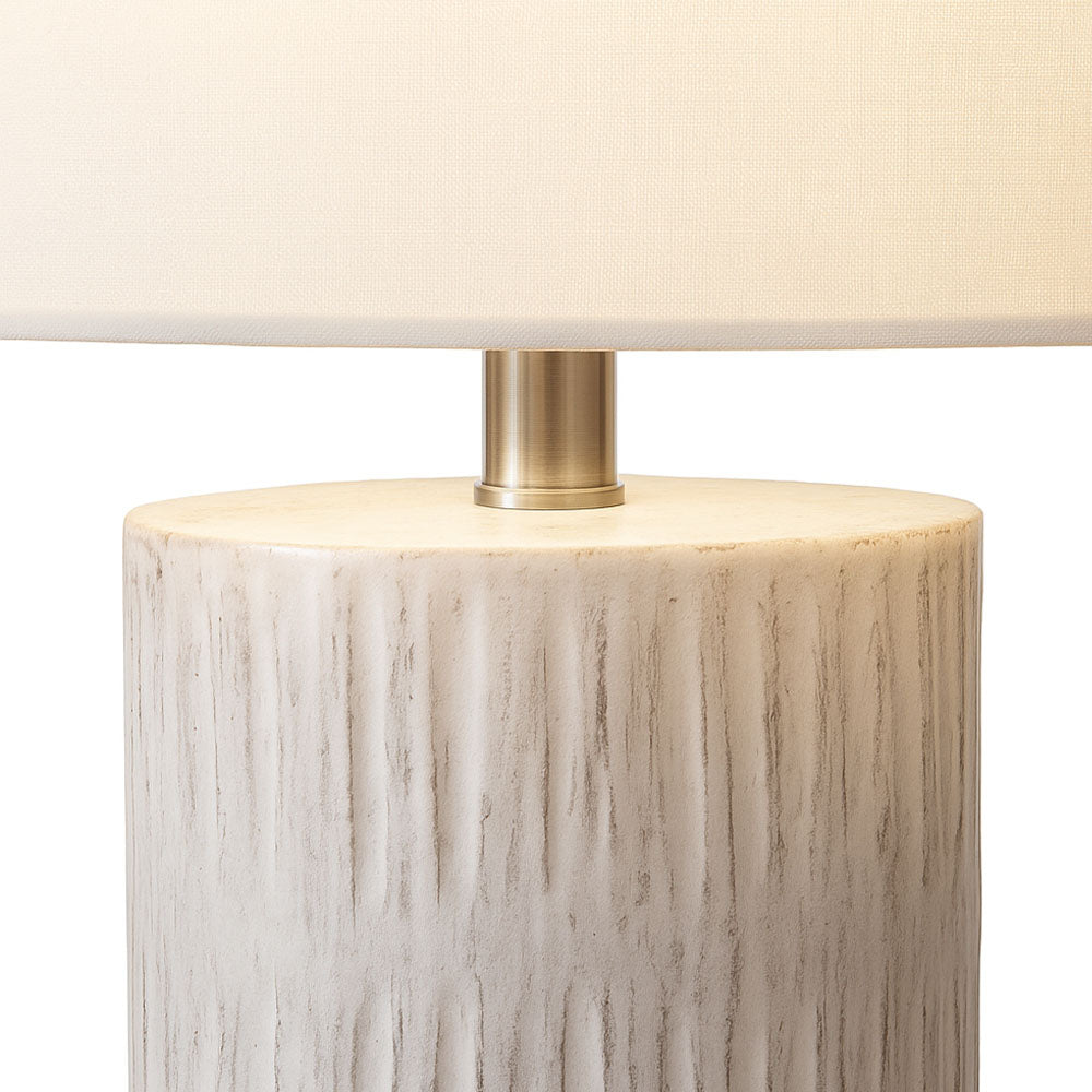 Bois Wooden Table Lamp XL - Vintage White