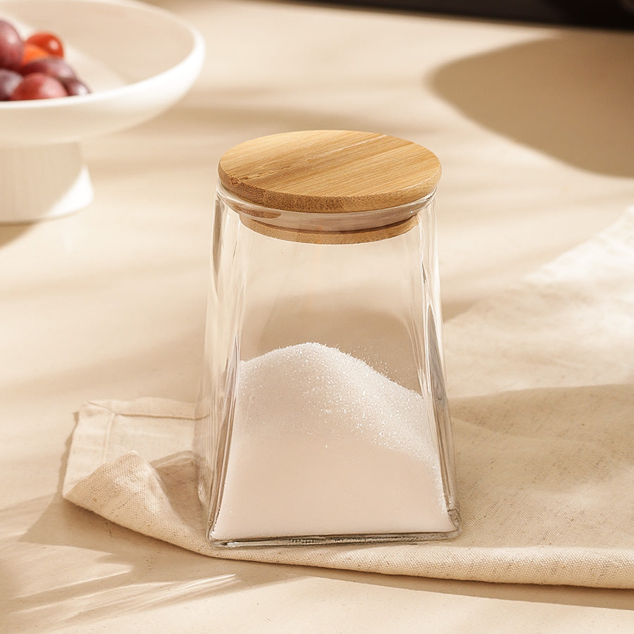 Borosilicate Tapered Storage Jar Medium - Clear