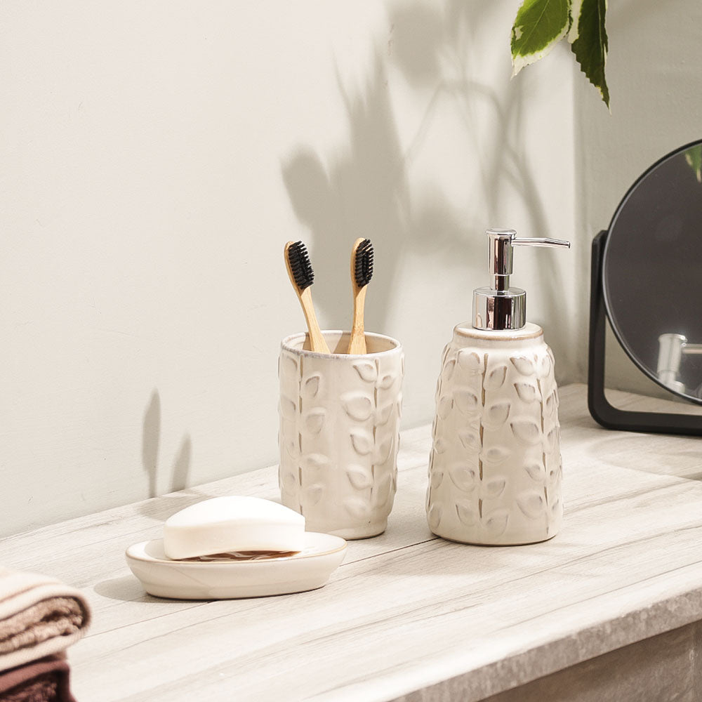 Botanist 3-piece Bathroom Set - Cream