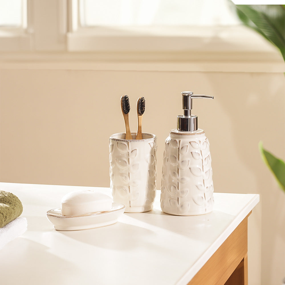 Botanist 3-piece Bathroom Set - Cream