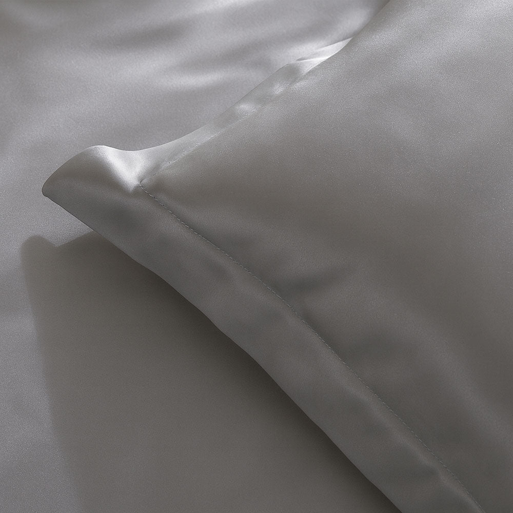 Bottega Bamboo Cotton King Size Bedsheet Set - Grey