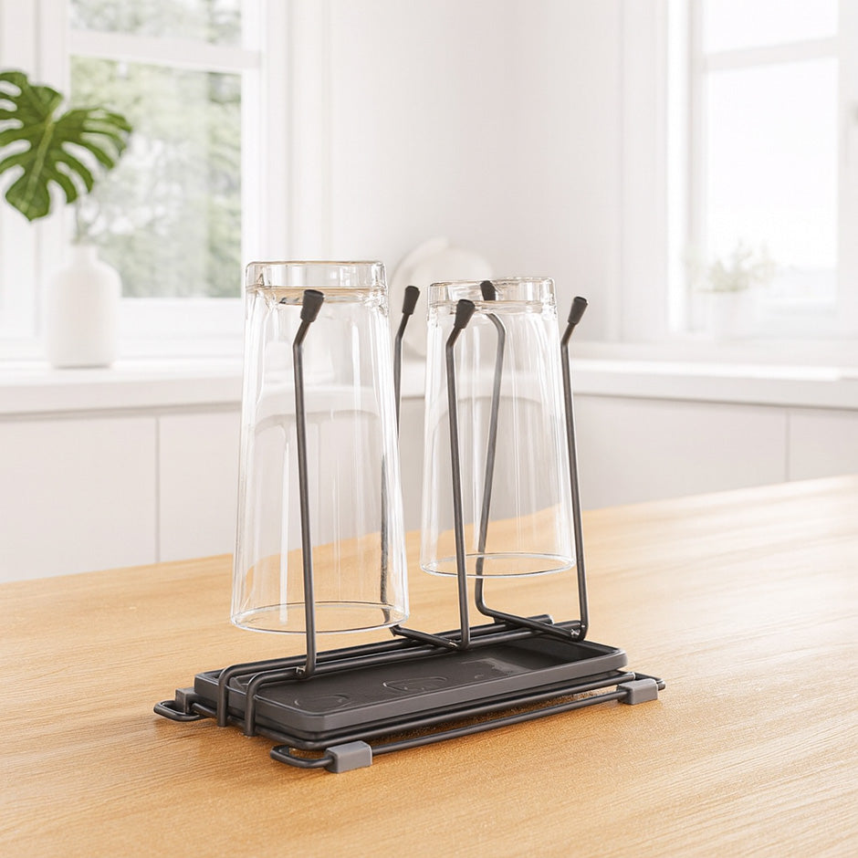 Bottle-Up Lava Bottle Drainer - Black