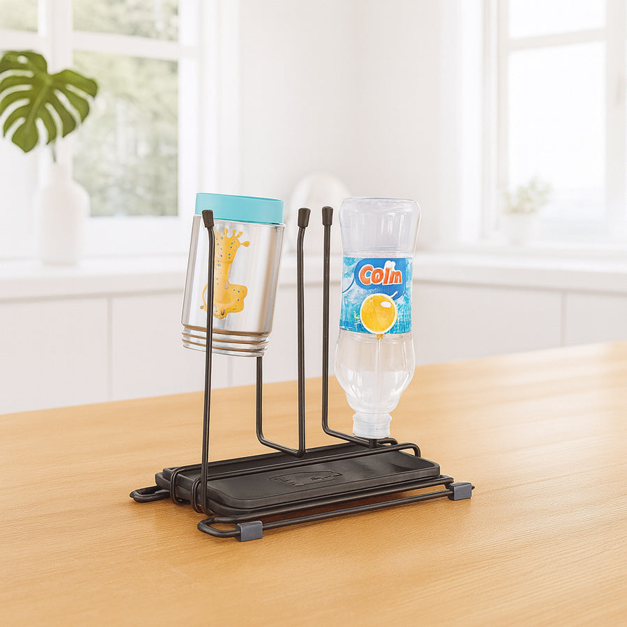 Bottle-Up Lava Bottle Drainer - Black