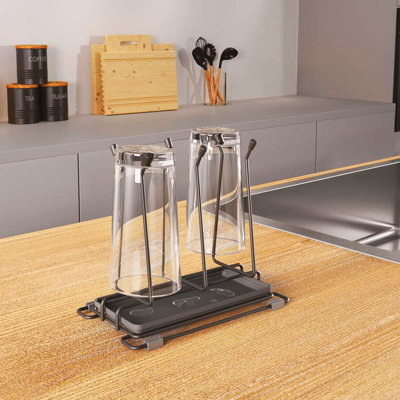 Bottle-Up Lava Bottle Drainer - Black