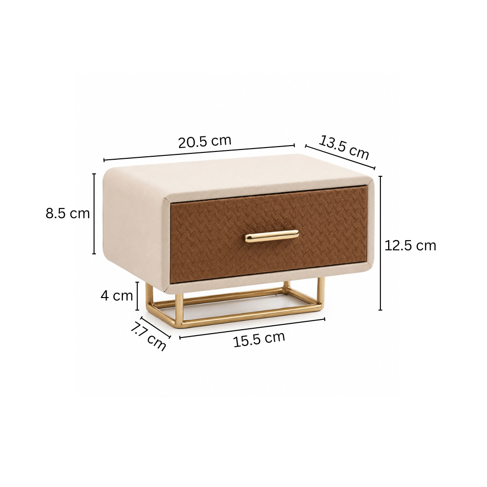 Boxa Elevated Organiser with Drawer - Earthy