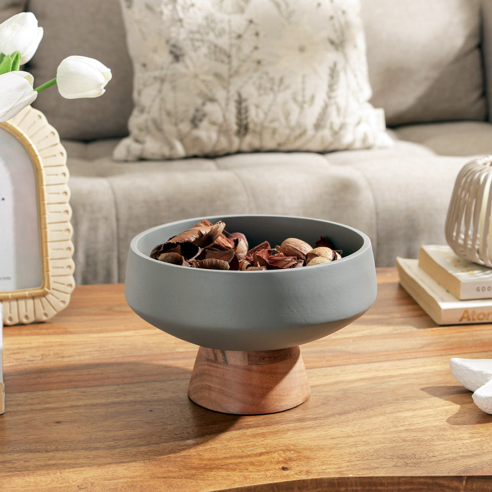 Brooks Elevated Fruit Bowl - Grey