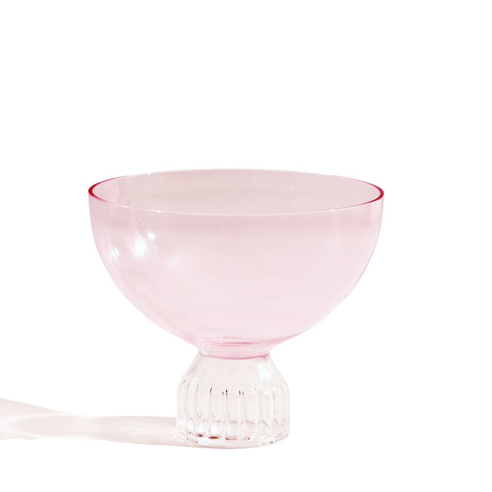 Buono Glass Dessert Cups, Set of 2 - Pink