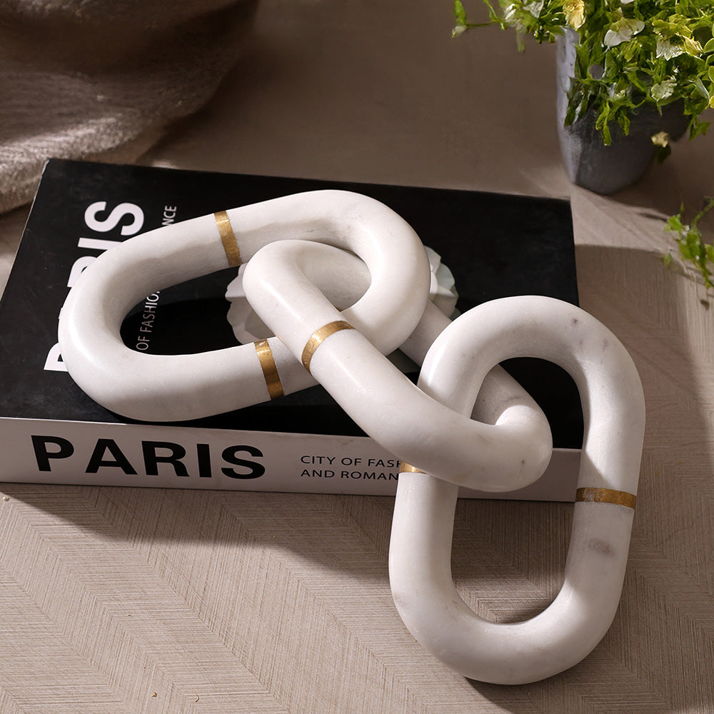 Fetters Marble Accent - White Gold