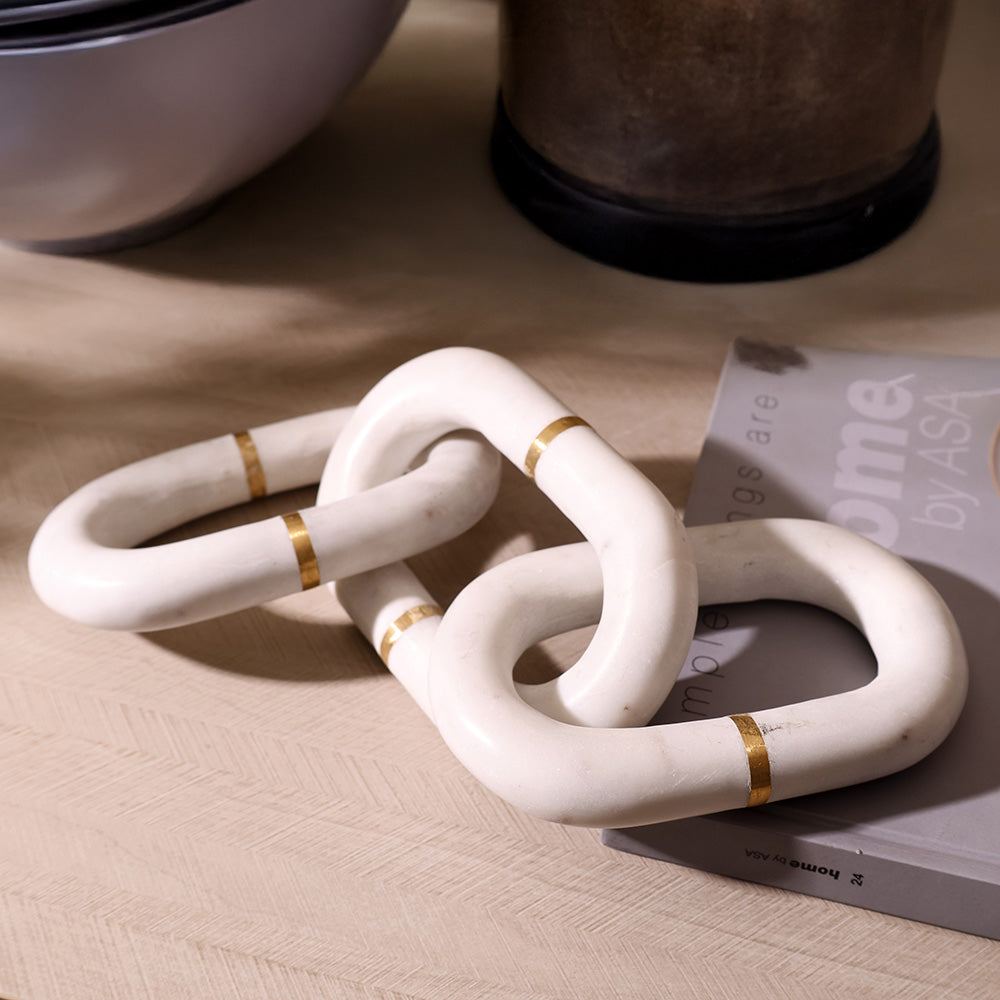 Fetters Marble Accent - White Gold