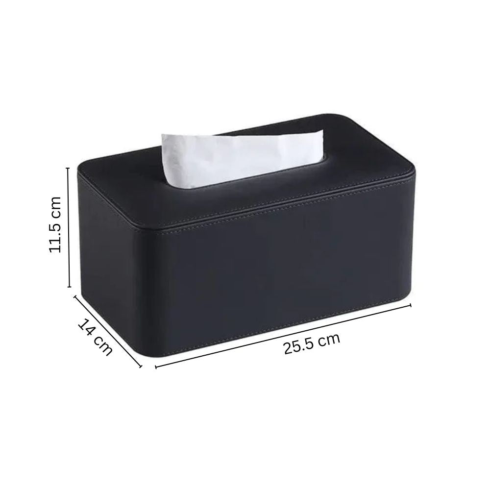 Cabin High Tissue Box Holder - Black