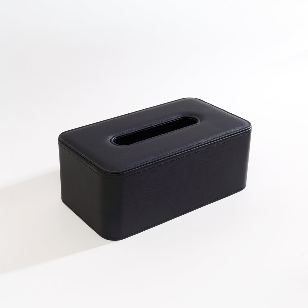 Cabin High Tissue Box Holder - Black