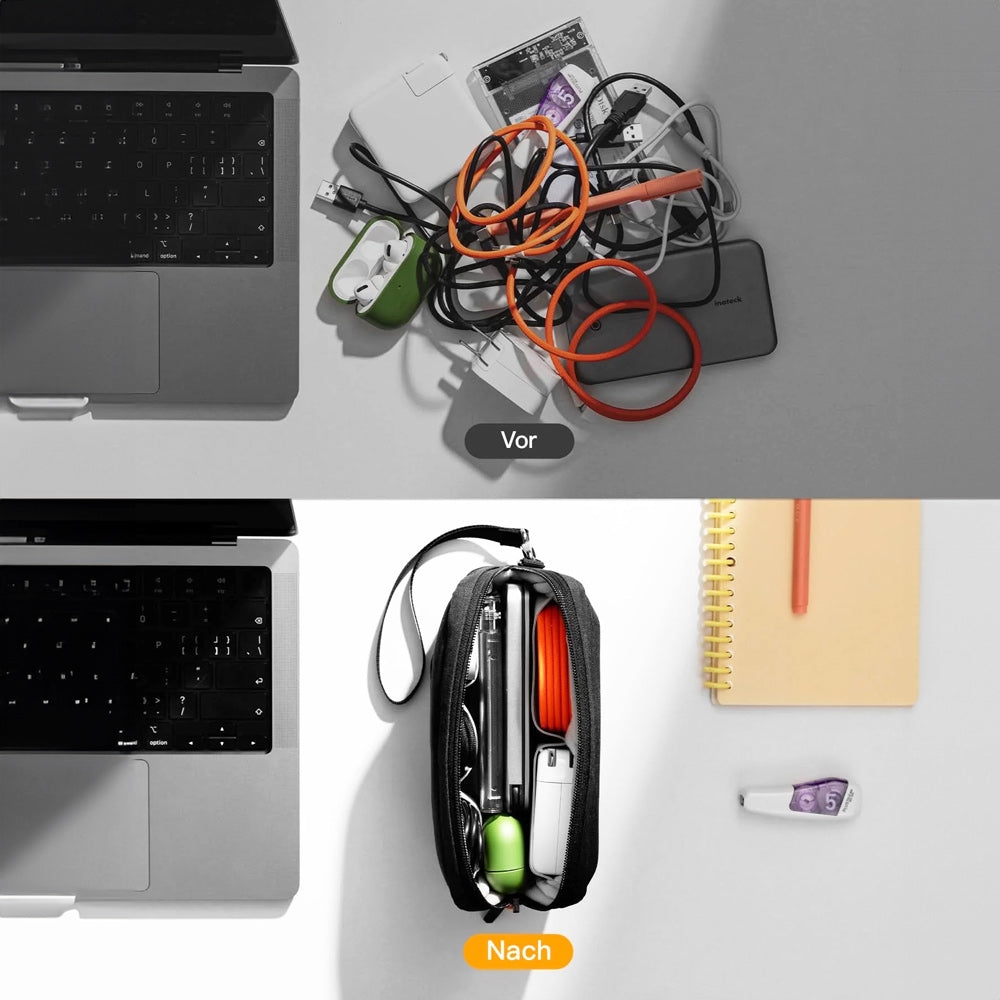 Slim Cable Organizer - Black