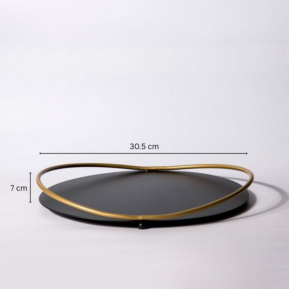 Cadence Vanity Tray - Black Gold