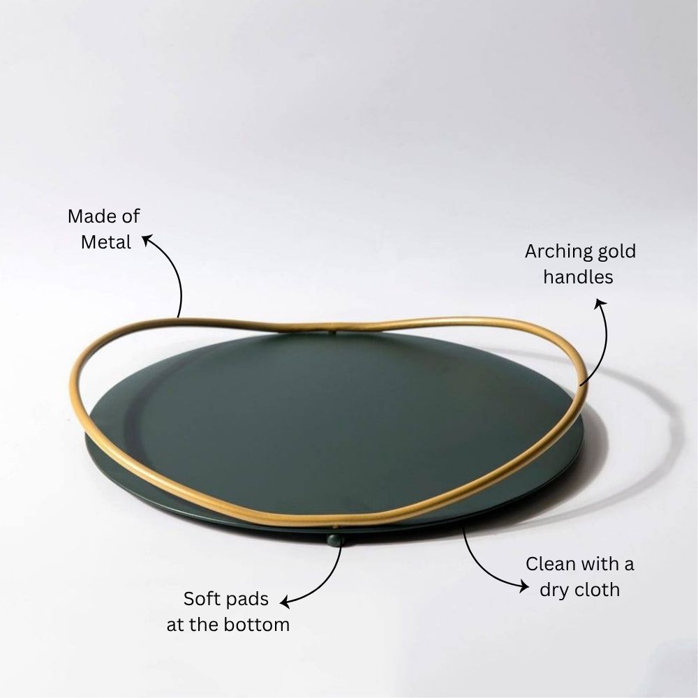 Cadence Vanity Tray - Bottle Green
