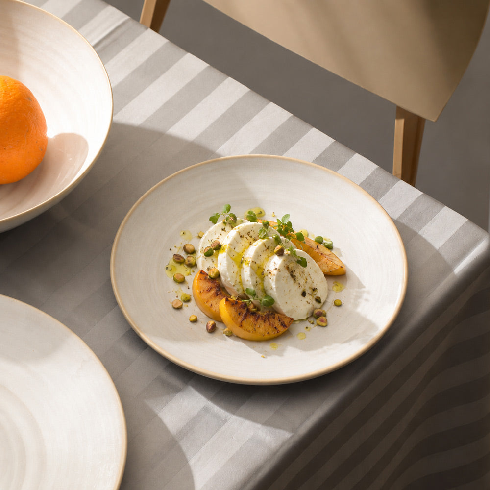 Café RT Quarter Plate - Greyish White