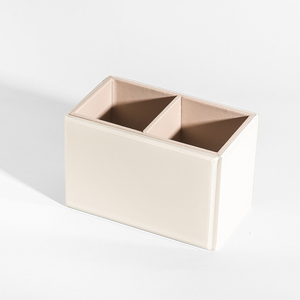 Cala Glass Duo Organizer - Ivory