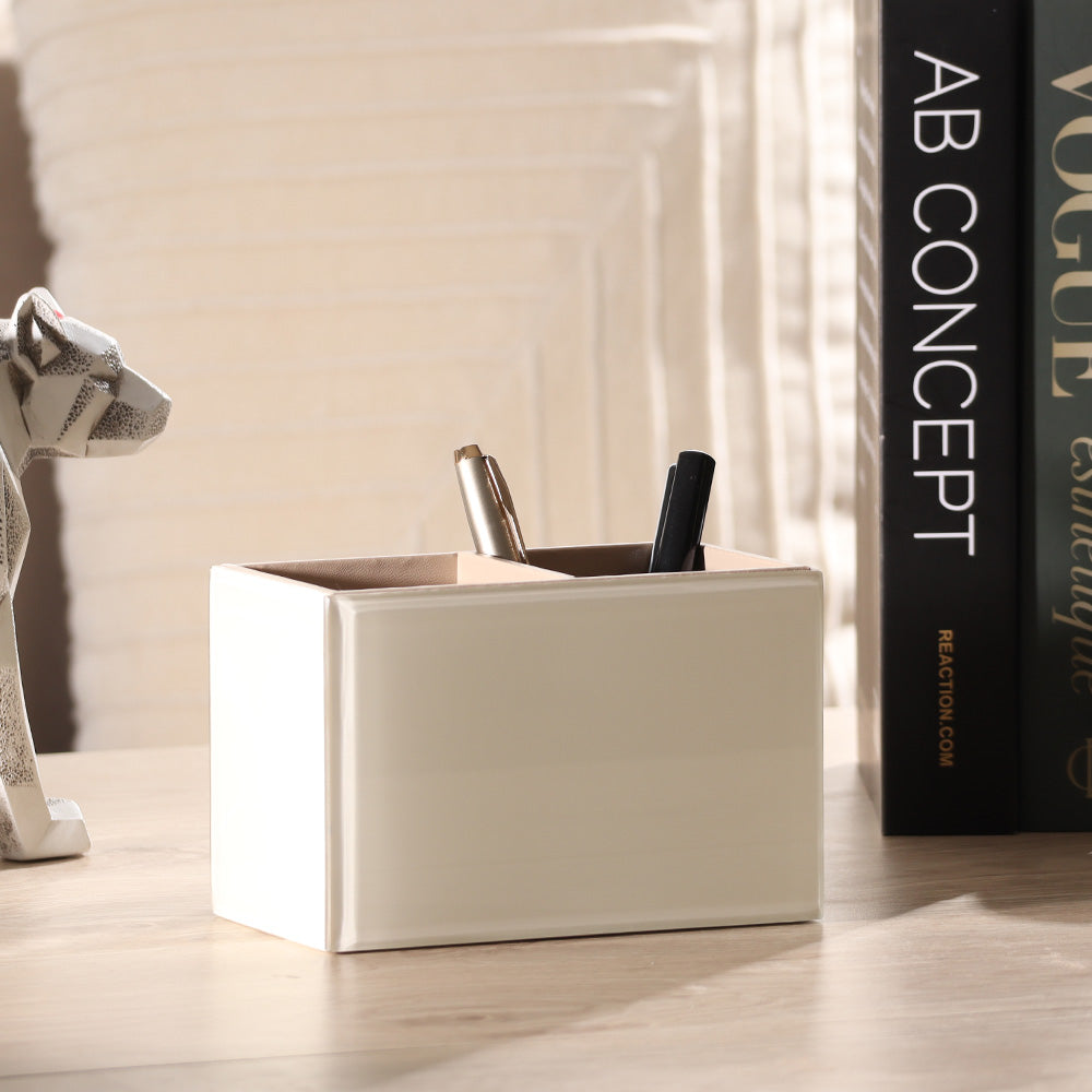 Cala Glass Duo Organizer - Ivory