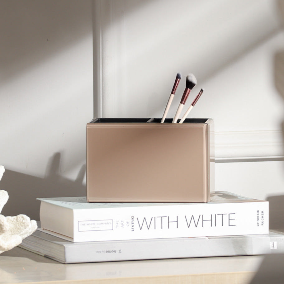 Cala Glass Duo Organizer - Taupe