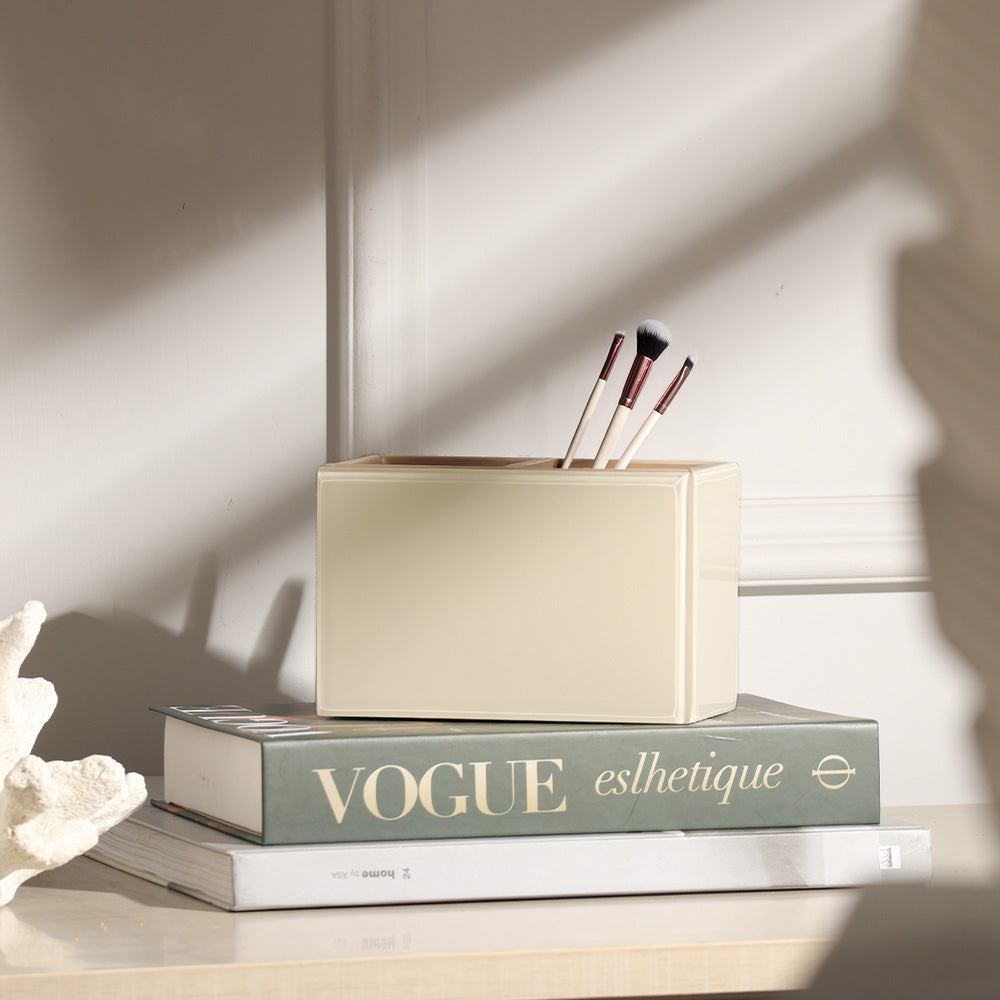 Cala Glass Duo Organizer - Ivory