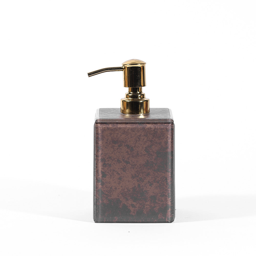 Cala Glass Soap Dispenser - Walnut