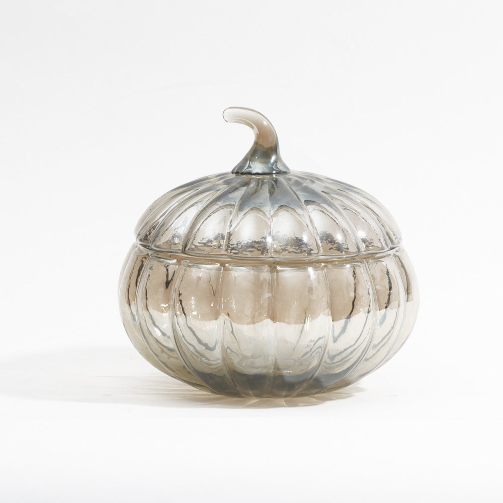 Calabaza Glass Storage Jar - Smokey Grey